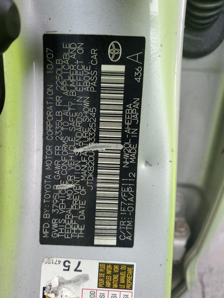 2008 Toyota Prius VIN: JTDKB20U483325245 Lot: 82426305