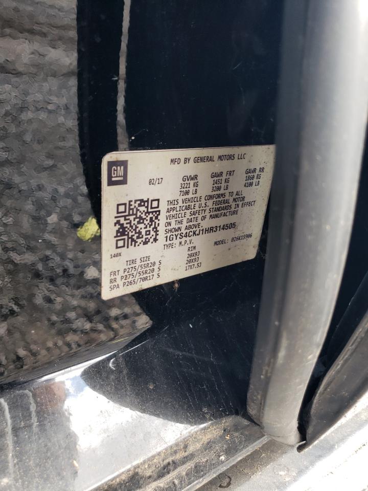 2017 Cadillac Escalade Premium Luxury VIN: 1GYS3CKJ1HR214505 Lot: 85293755