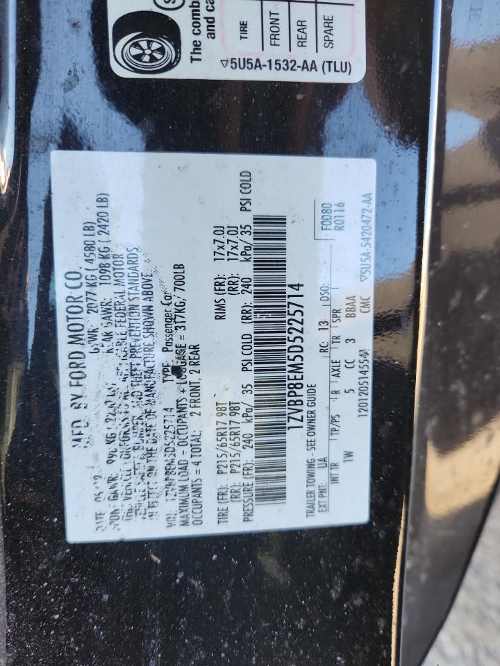 2013 Ford Mustang VIN: 1ZVBP8EM5D5225714 Lot: 90223505