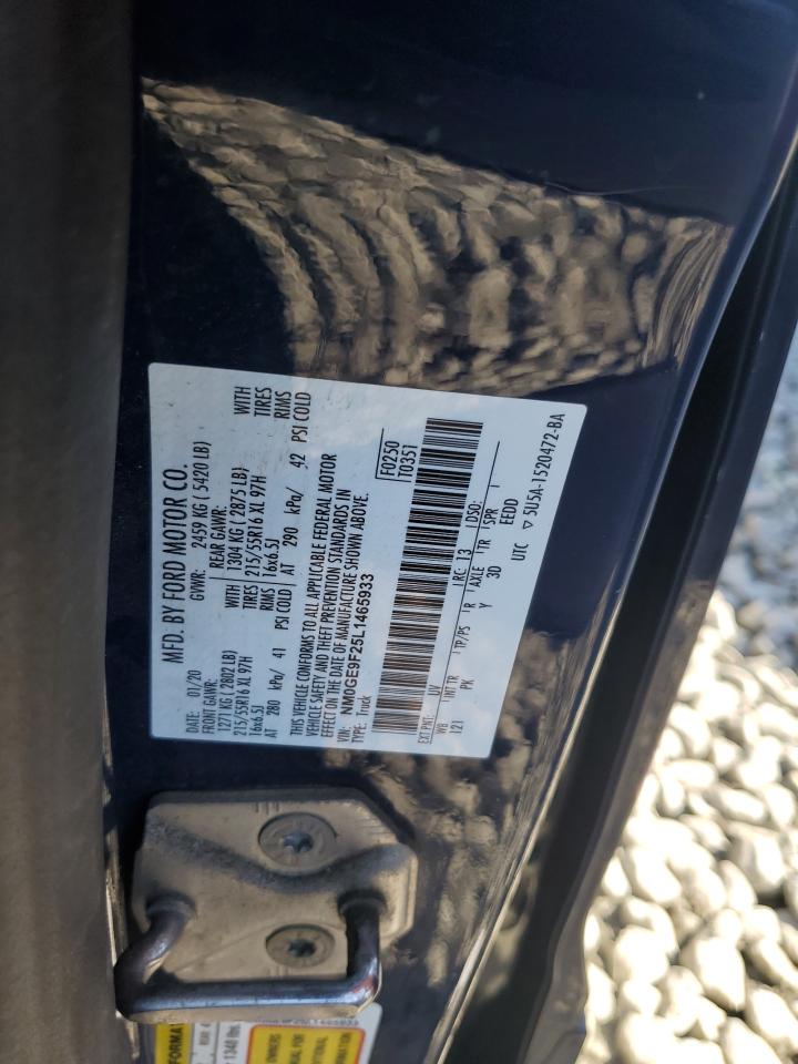 2020 Ford Transit Connect Xlt VIN: NM0GE9F25L1465933 Lot: 85493125