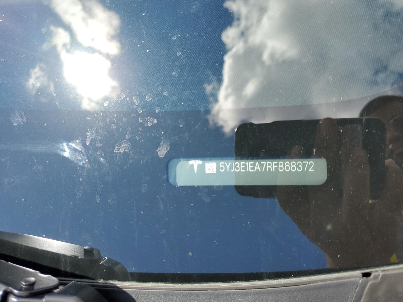 2024 Tesla Model 3 VIN: 5YJ3E1EA7RF868372 Lot: 82361345