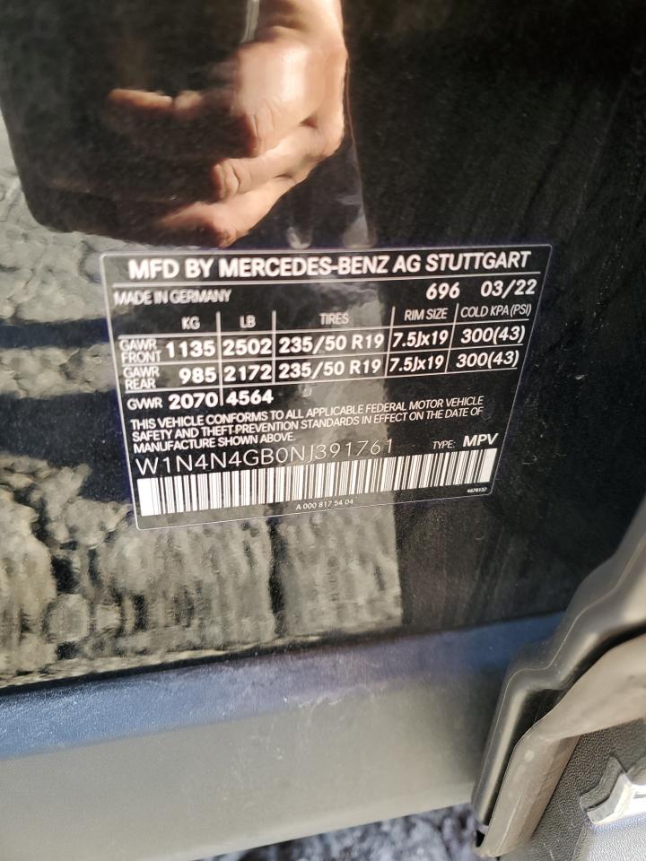 2022 Mercedes-Benz Gla 250 VIN: W1N4N4GB0NJ391761 Lot: 84814395