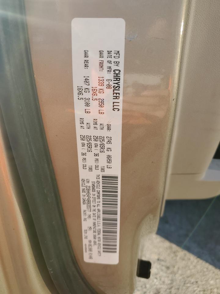 2008 Dodge Grand Caravan Sxt VIN: 2D8HN54P48R835577 Lot: 84912525