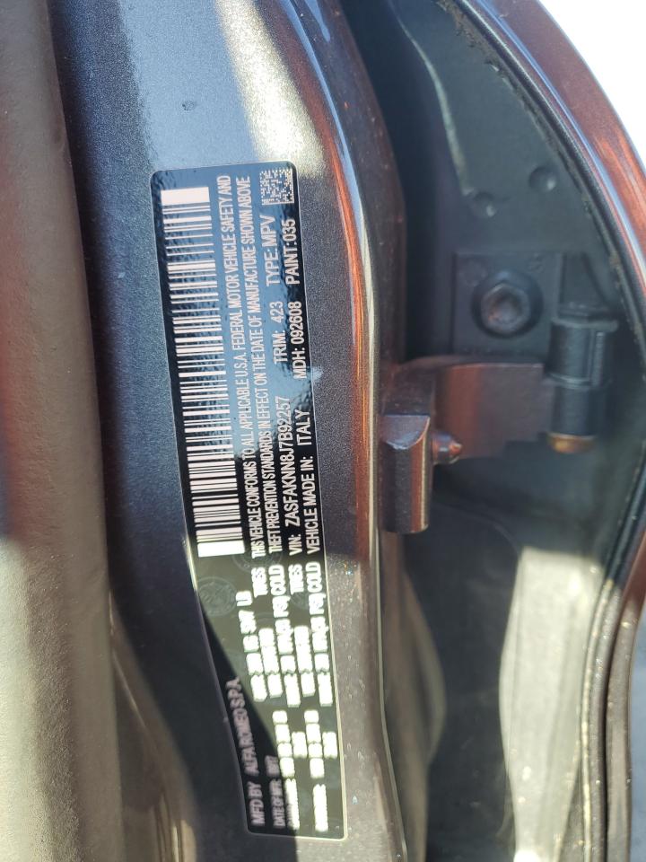 2018 Alfa Romeo Stelvio Ti Sport VIN: ZASFAKNN8J7B92257 Lot: 85941875