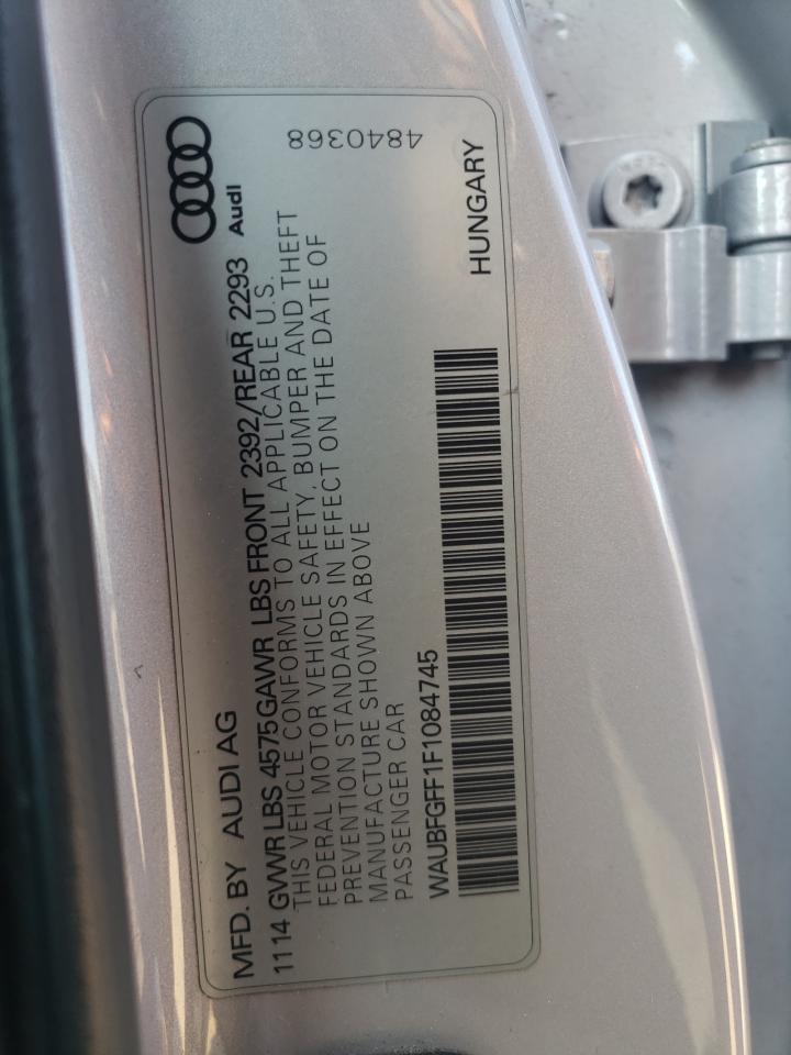 2015 Audi A3 Premium VIN: WAUBFGFF1F1084745 Lot: 85357105