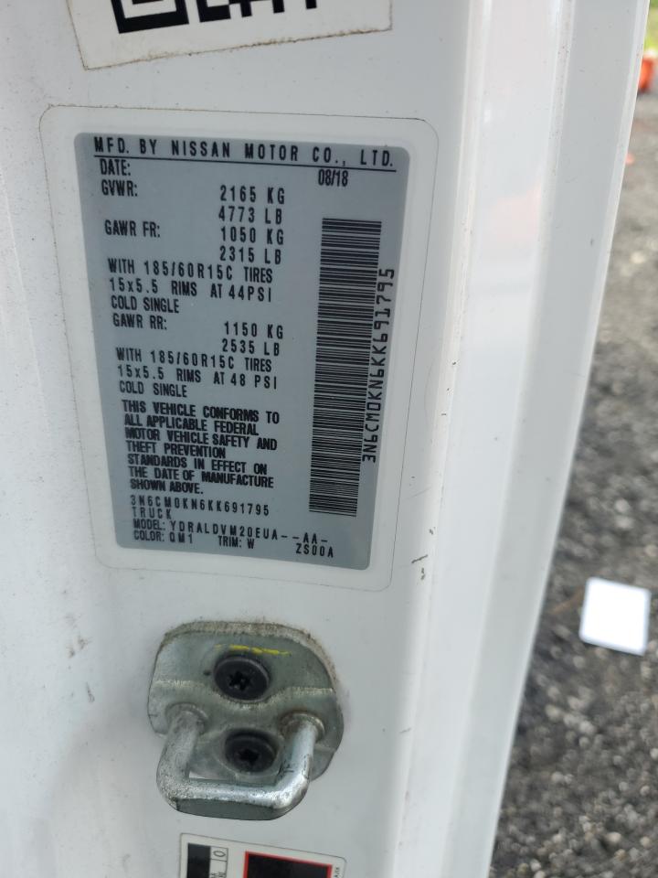 2019 Nissan Nv200 2.5S VIN: 3N6CM0KN6KK691795 Lot: 90485265