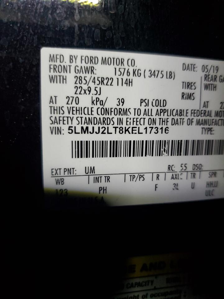 2019 Lincoln Navigator Reserve VIN: 5LMJJ2LT8KEL17316 Lot: 86723605