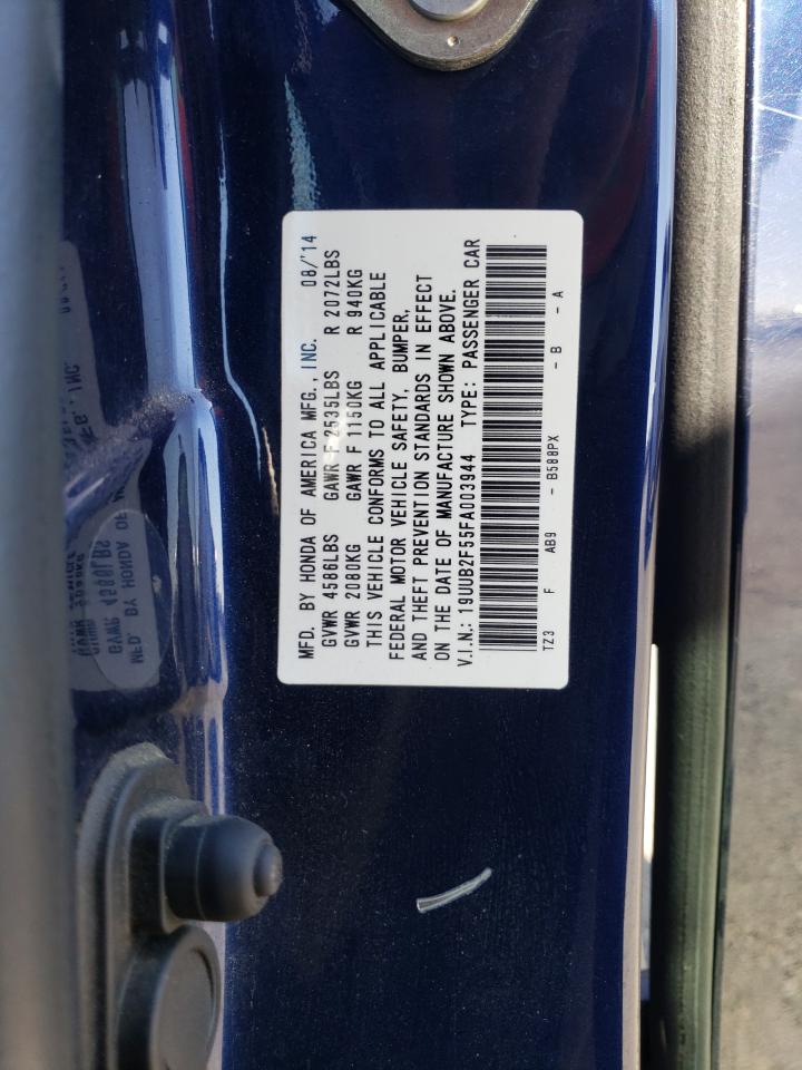 2015 Acura Tlx Tech VIN: 19UUB2F55FA003944 Lot: 85736375