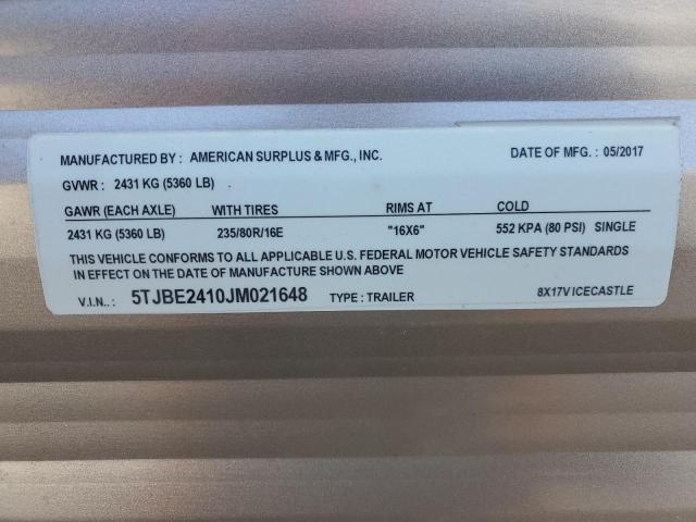 2018 ICE CASTLE 8X16  