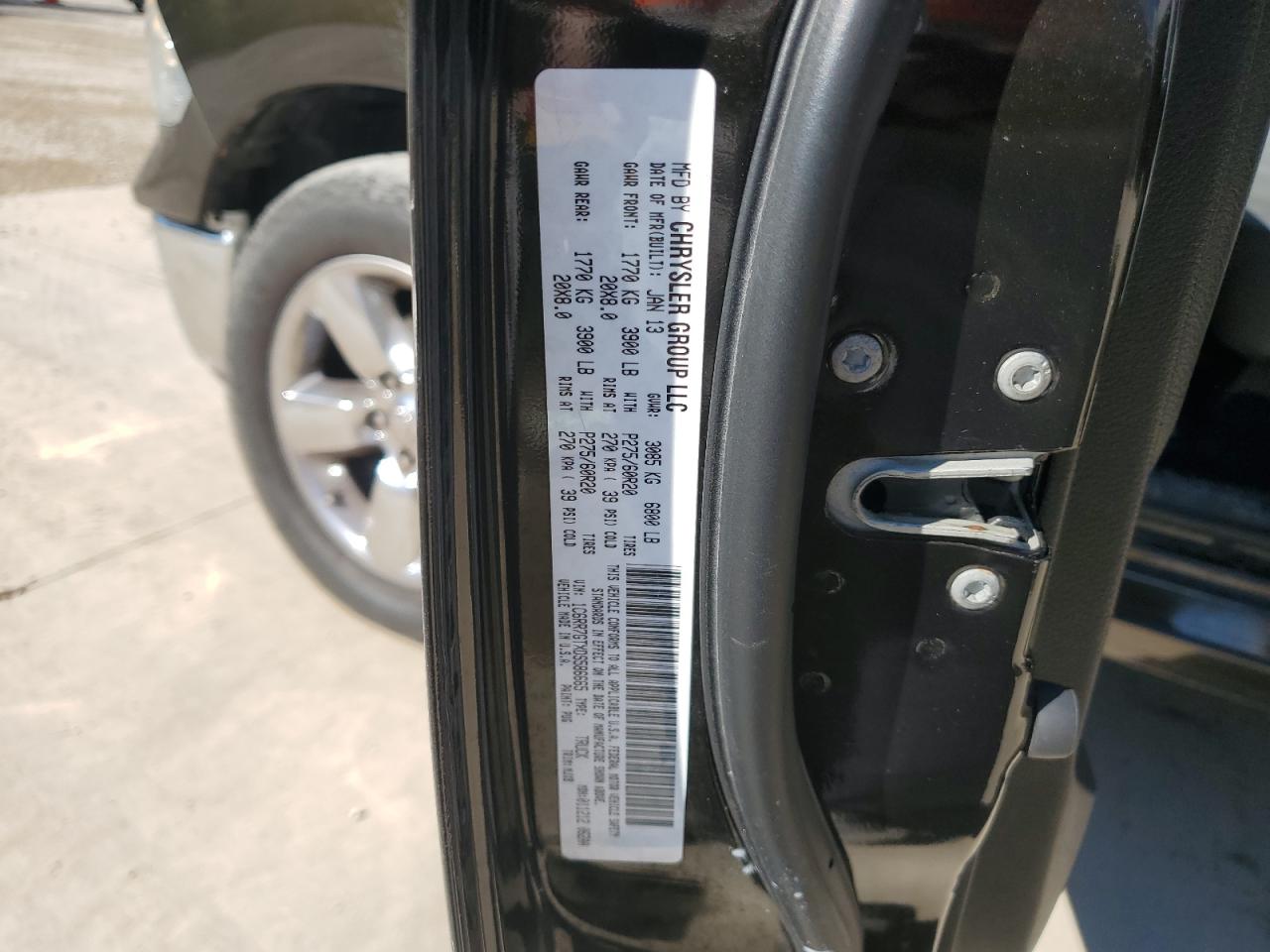 2013 Ram 1500 Slt VIN: 1C6RR7GTXDS586665 Lot: 84745795