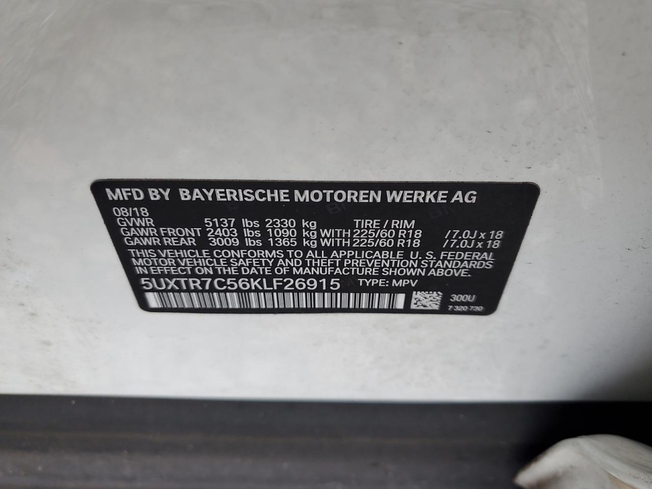 Фото: 5UXTR7C56KLF26915