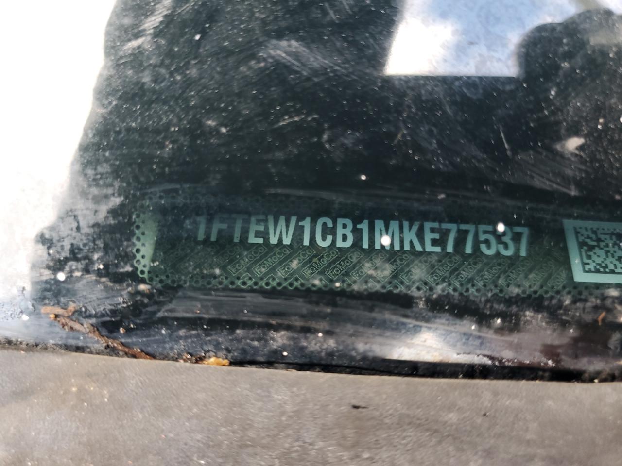 2021 Ford F150 Supercrew VIN: 1FTEW1CB1MKE77537 Lot: 90001415