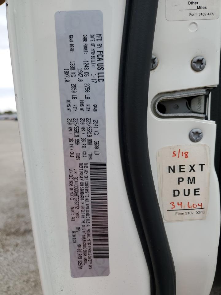 2017 Dodge Journey Crossroad VIN: 3C4PDDGG0HT578272 Lot: 87237875