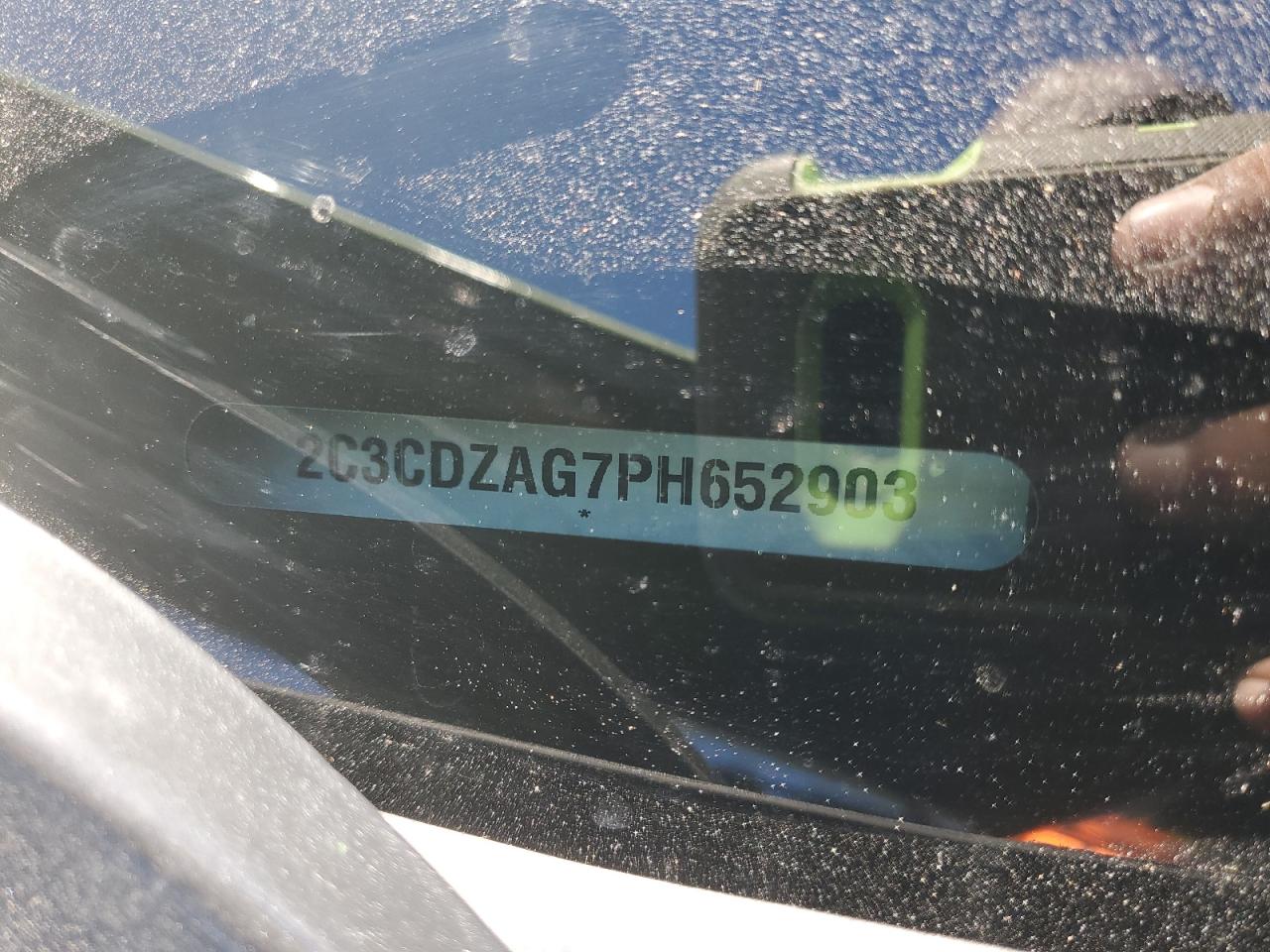 2023 Dodge Challenger Sxt VIN: 2C3CDZAG7PH652903 Lot: 85840555