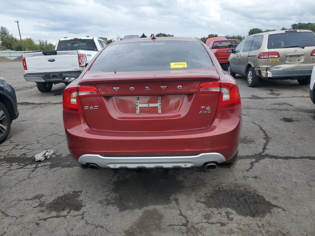 2013 Volvo S60 T6 VIN: YV1902FH8D1219587 Lot: 86327495