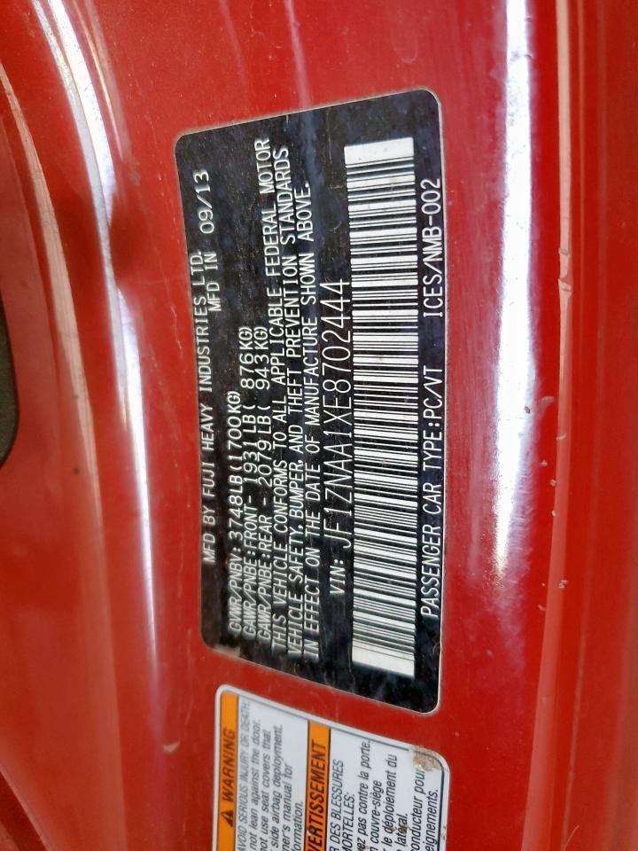 2014 Toyota Scion Fr-S VIN: JF1ZNAA1XE8702444 Lot: 86297115