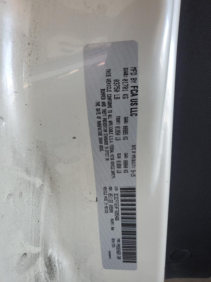 2015 Fiat 500 Electric VIN: 3C3CFFGE0FT695466 Lot: 82390825