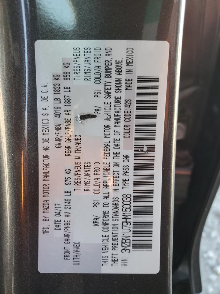 2017 Mazda 3 Sport VIN: 3MZBN1U79HM150038 Lot: 82587775