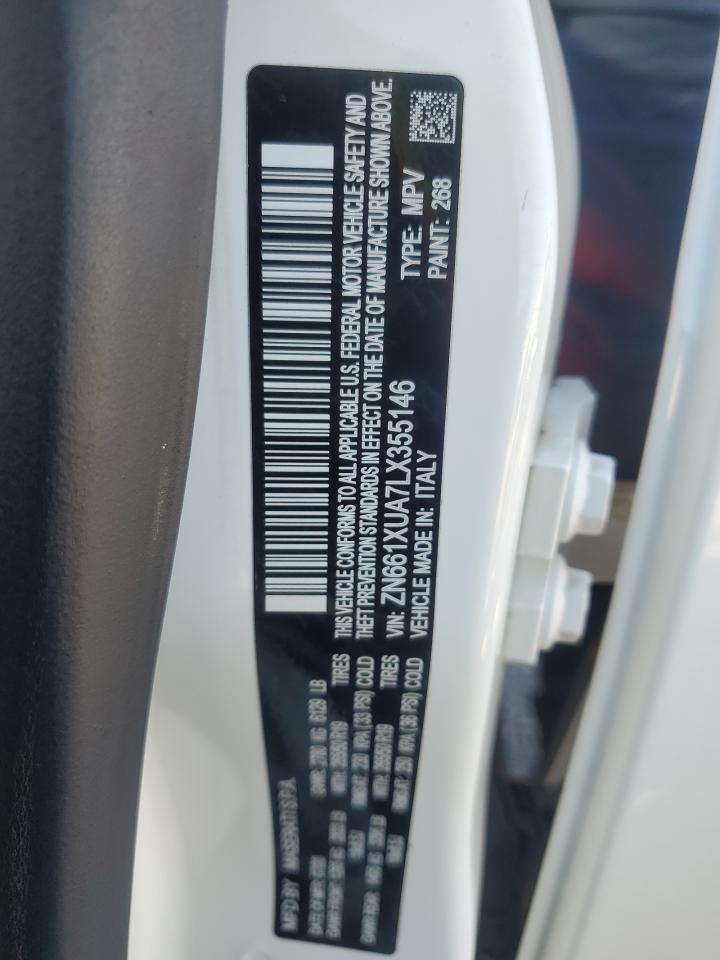 2020 Maserati Levante VIN: ZN661XUA7LX355146 Lot: 87189035