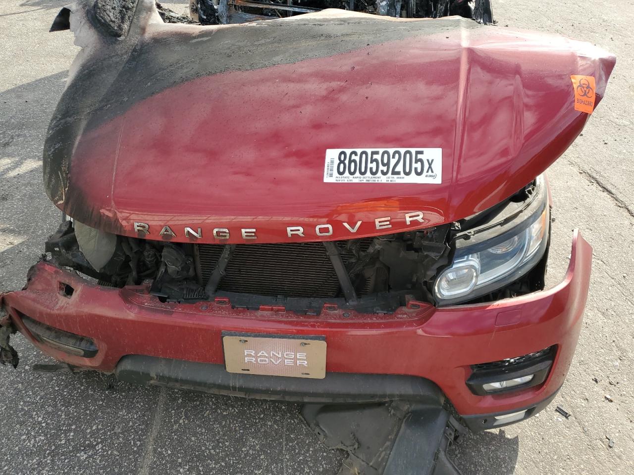 2015 Land Rover Range Rover Sport Se VIN: SALWG2VF9FA602275 Lot: 86059205