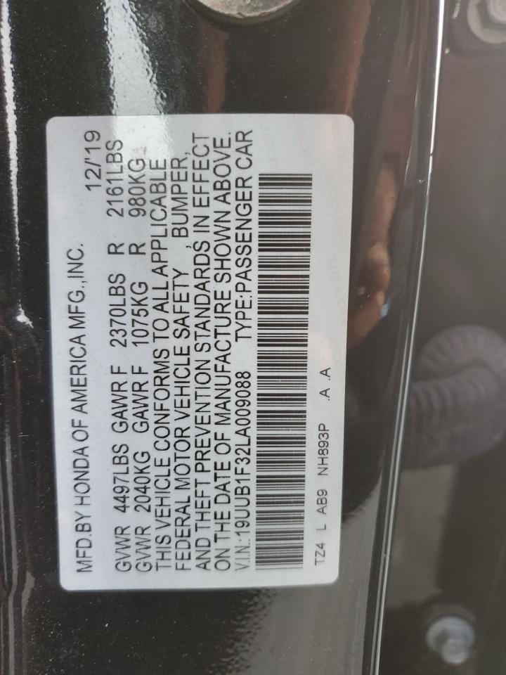 2020 Acura Tlx VIN: 19UUB1F32LA009088 Lot: 86055145