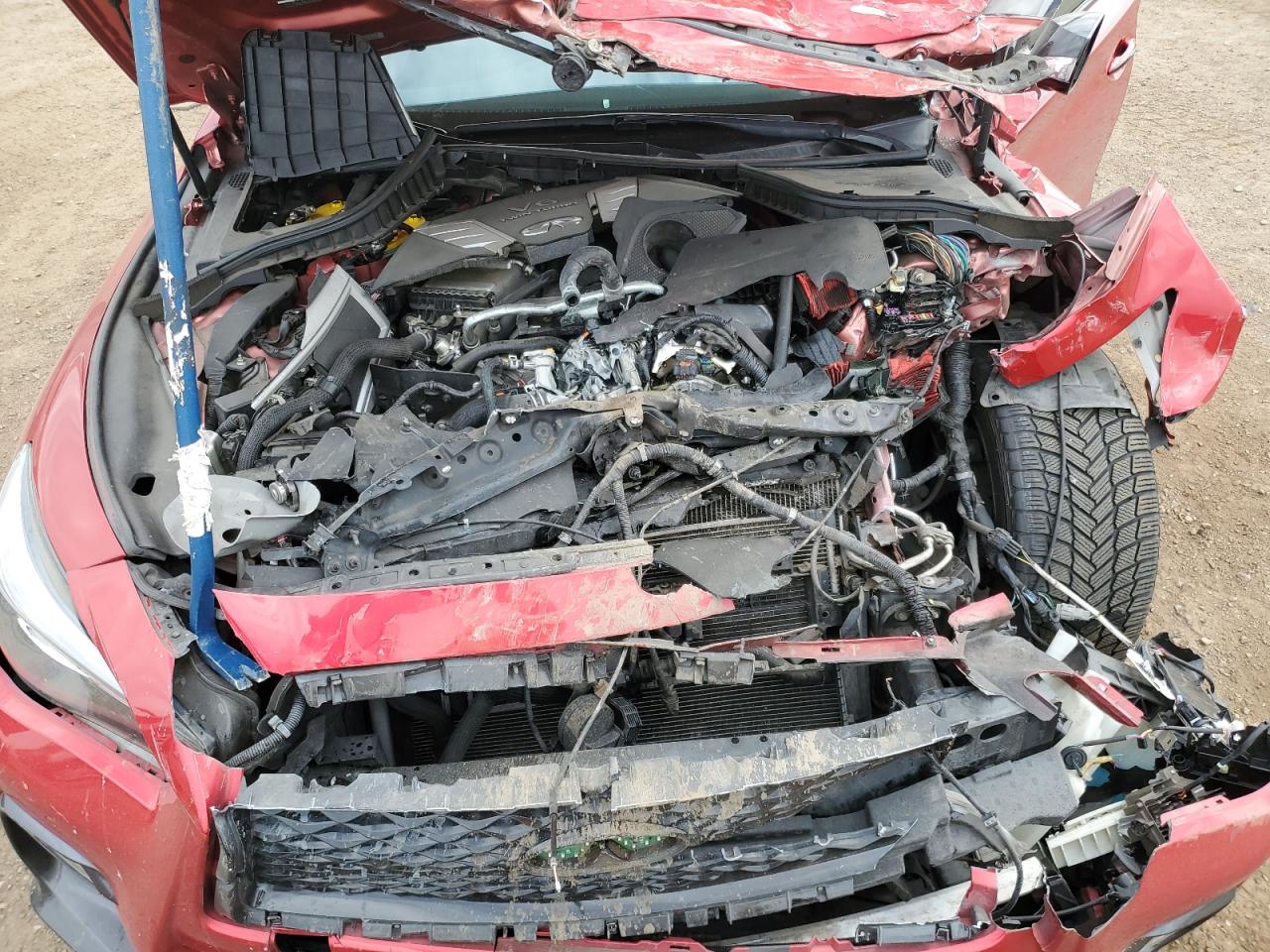 2018 Infiniti Q50 Red Sport 400 VIN: JN1FV7AR1JM481438 Lot: 86255865