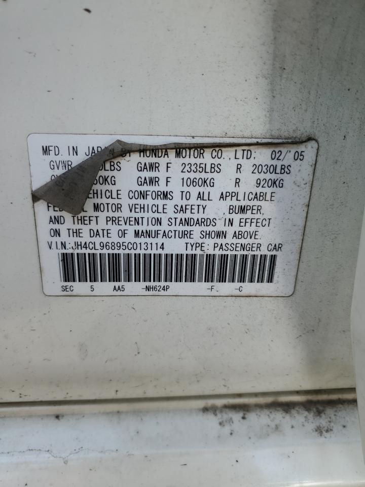 2005 Acura Tsx VIN: JH4CL96895C013114 Lot: 84433295