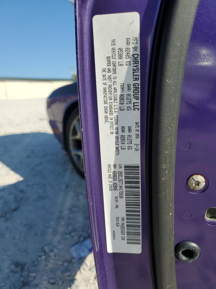 2010 Dodge Challenger R/T VIN: 2B3CJ5DT1AH175030 Lot: 84941425