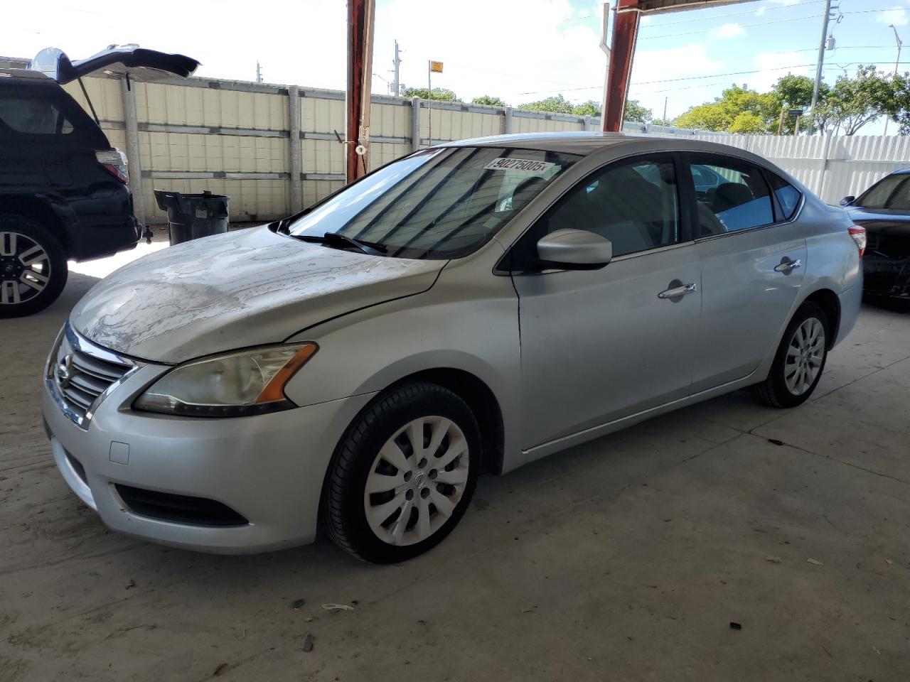 2013 Nissan Sentra S silver sedan gas 1N4AB7AP3DN905088 photo #1