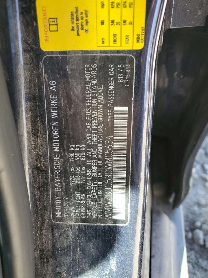 2012 Mini Cooper Countryman VIN: WMWZB3C53CWM05634 Lot: 84989995