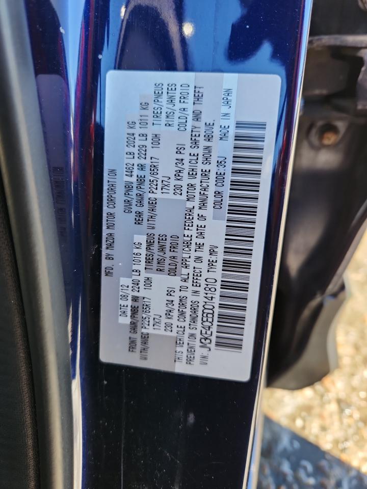 2013 Mazda Cx-5 Touring VIN: JM3KE4CE6D0141810 Lot: 85367725