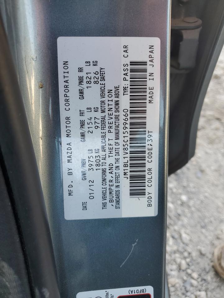 2012 Mazda 3 I VIN: JM1BL1V85C1599660 Lot: 84747625