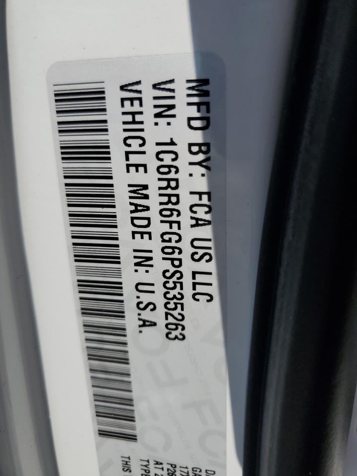 2023 Ram 1500 Classic Tradesman VIN: 1C6RR6FG6PS535263 Lot: 85744605