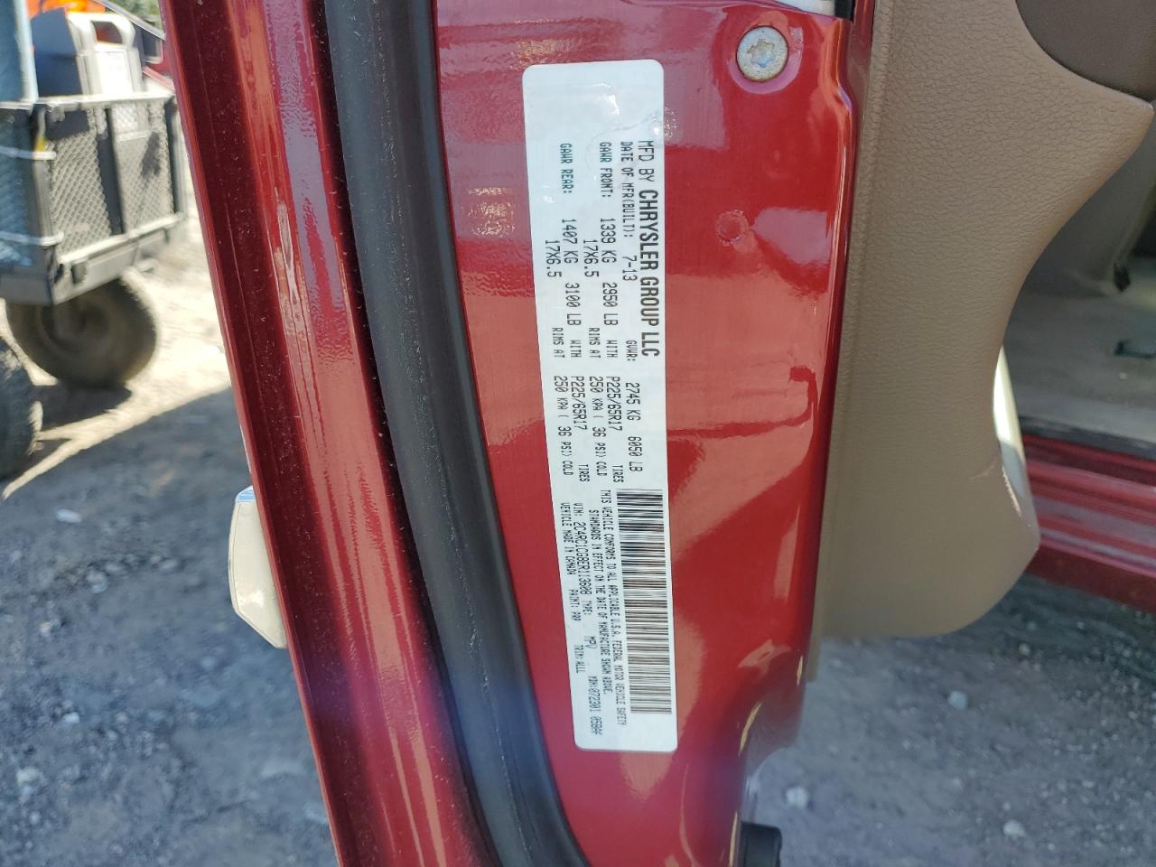 2014 Chrysler Town & Country Touring L VIN: 2C4RC1CG8ER113608 Lot: 85181495