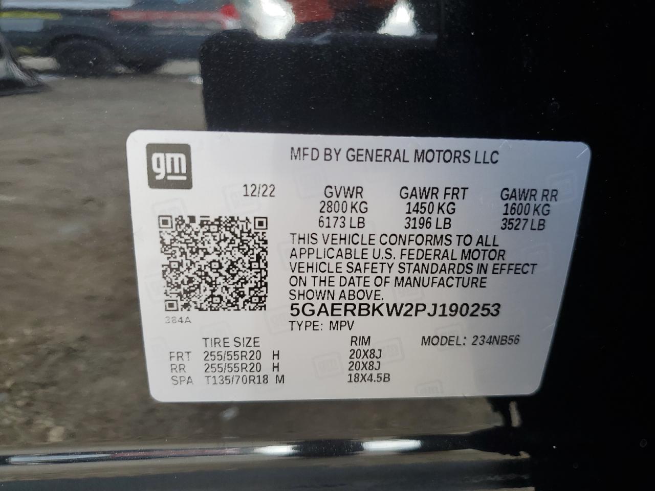 2023 Buick Enclave Essence VIN: 5GAERBKW2PJ190253 Lot: 85685075