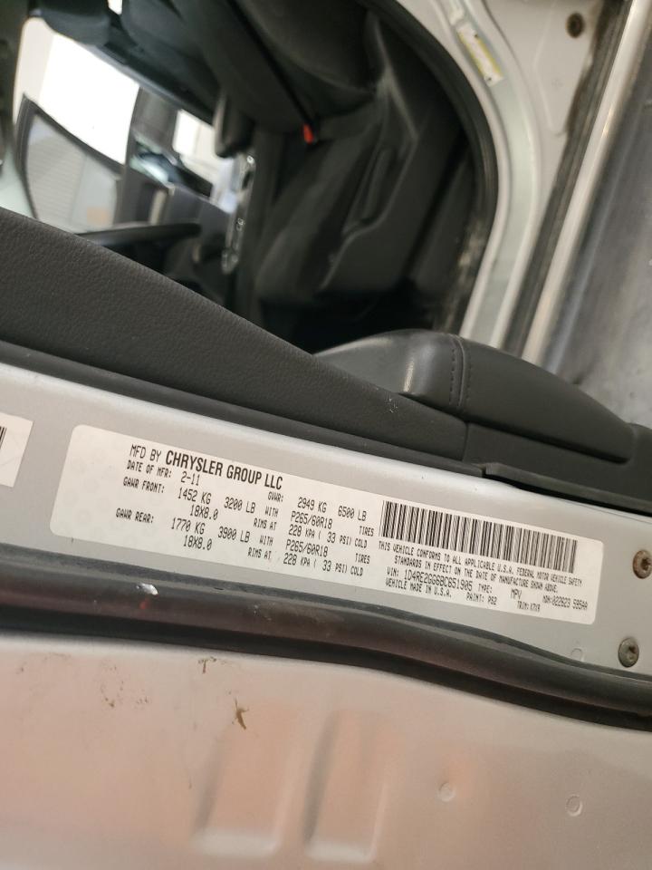 2011 Dodge Durango Express VIN: 1D4RE2GG6BC651905 Lot: 82514395