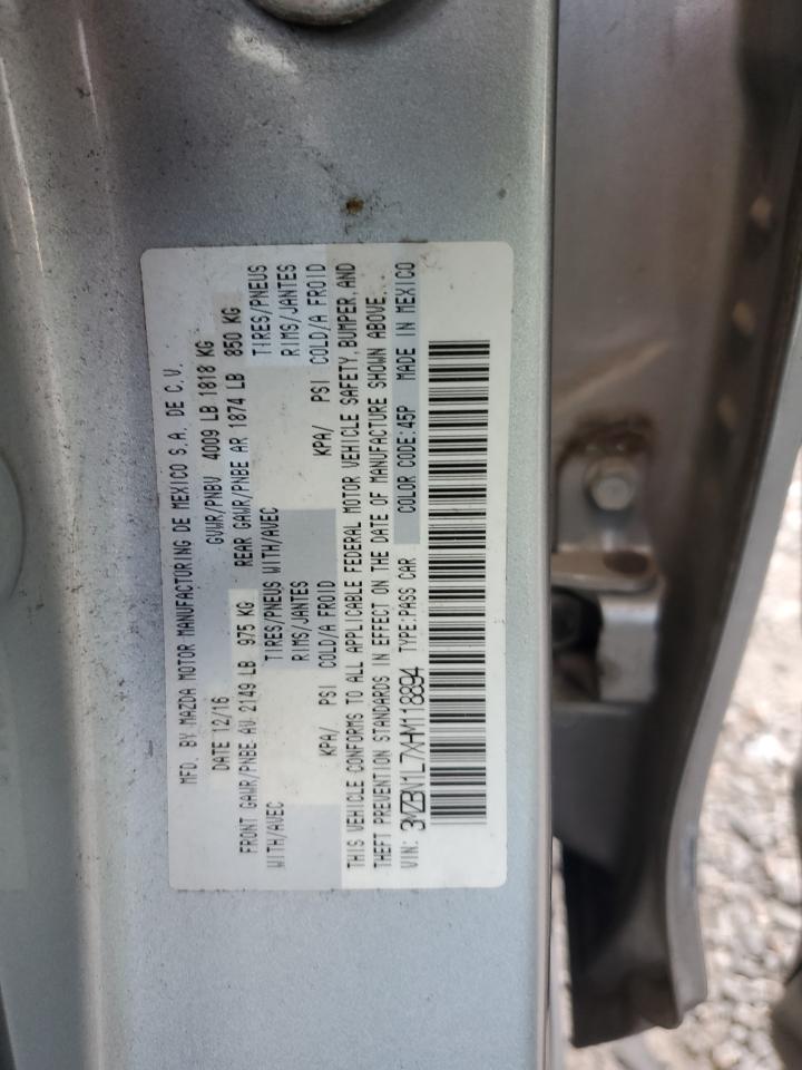 2017 Mazda 3 Touring VIN: 3MZBN1L7XHM118894 Lot: 85683815