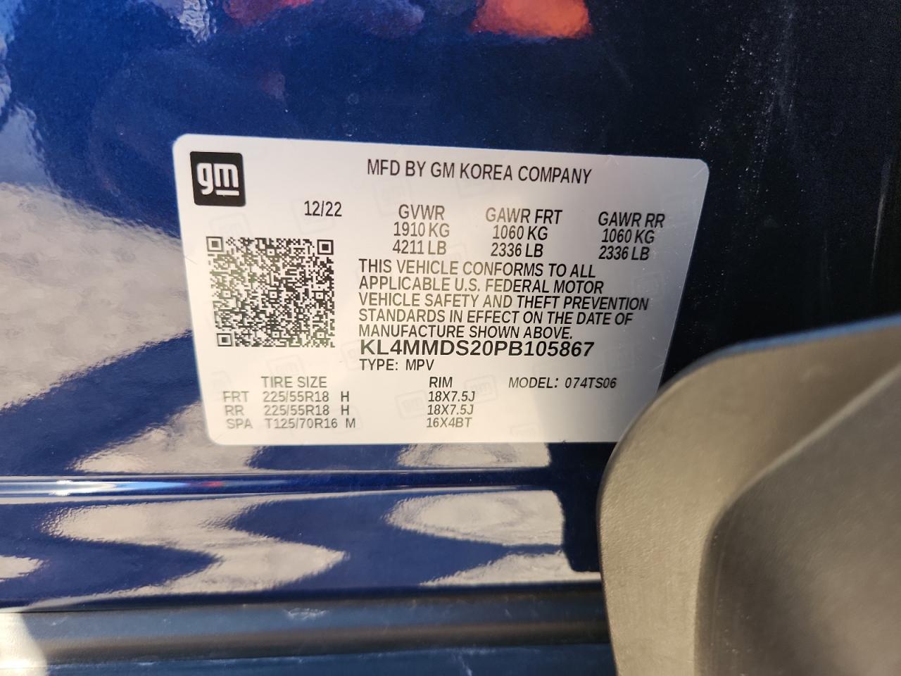 2023 Buick Encore Gx Select VIN: KL4MMDS20PB105867 Lot: 85423975