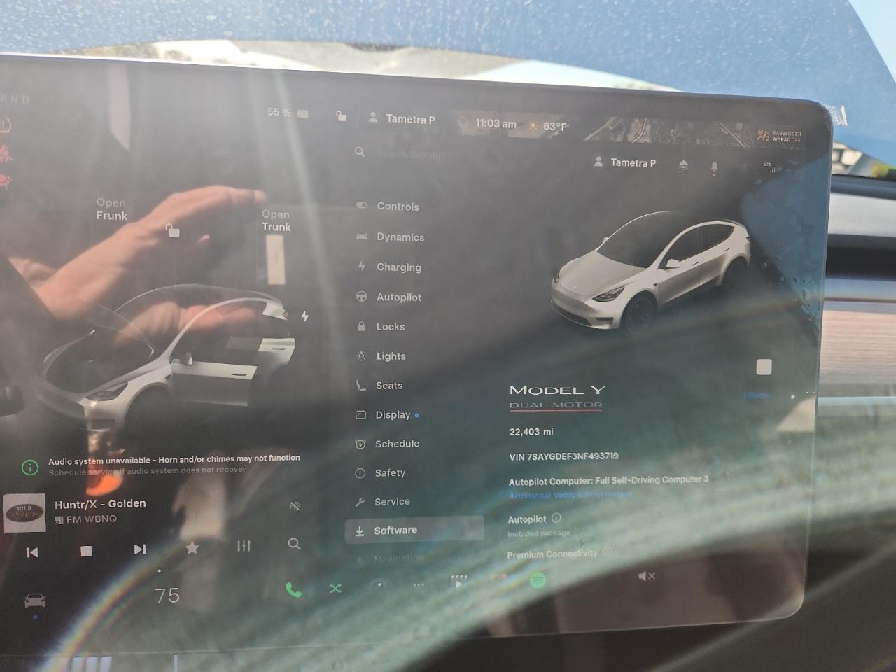 2022 Tesla Model Y VIN: 7SAYGDEF3NF493719 Lot: 90256825