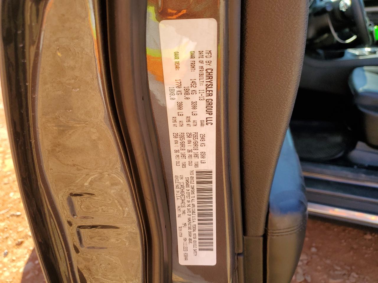 2014 Dodge Durango Sxt VIN: 1C4RDHAG4EC344216 Lot: 82665275