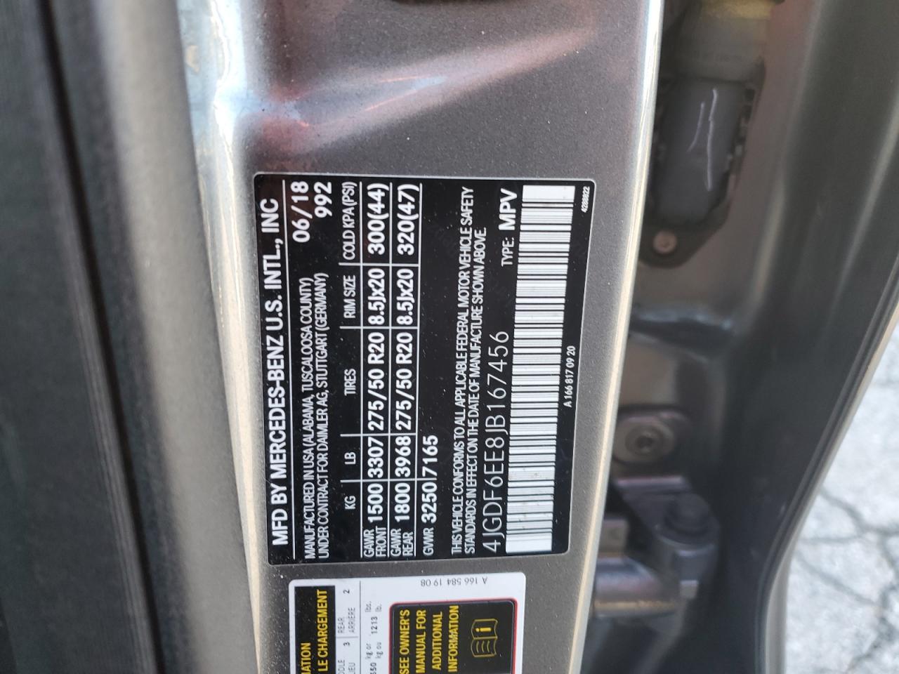 2018 Mercedes-Benz Gls 450 4Matic VIN: 4JGDF6EE8JB167456 Lot: 85744975