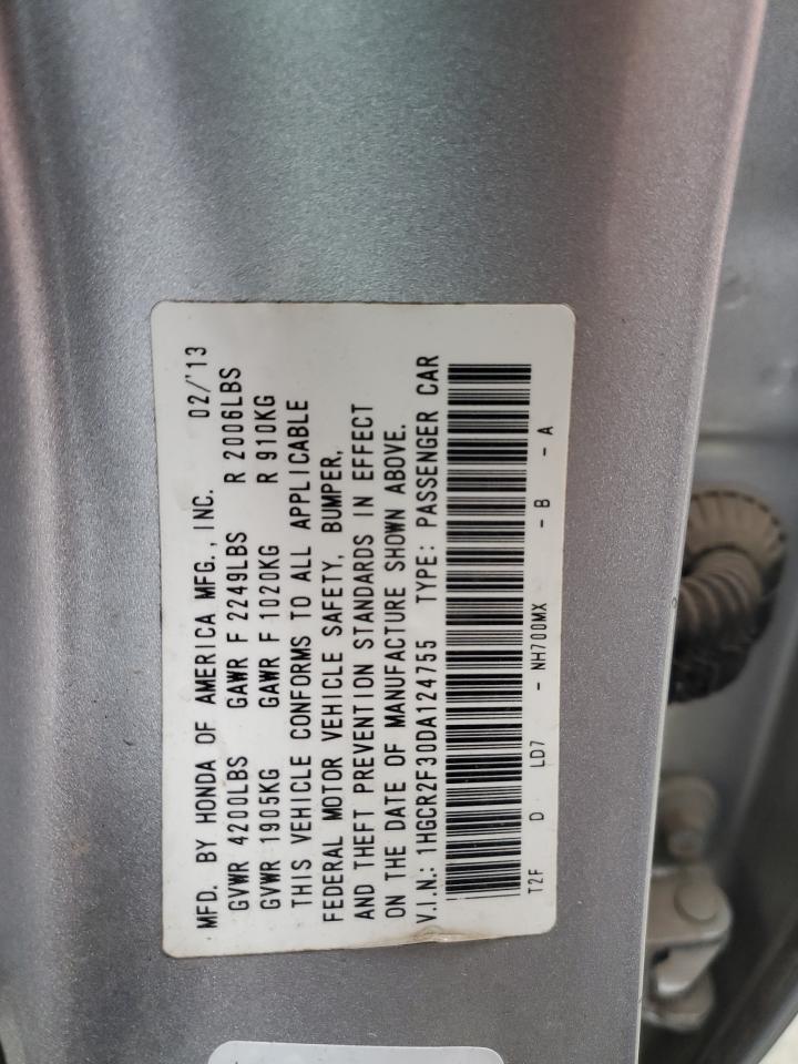 2013 Honda Accord Lx VIN: 1HGCR2F30DA124755 Lot: 81882715