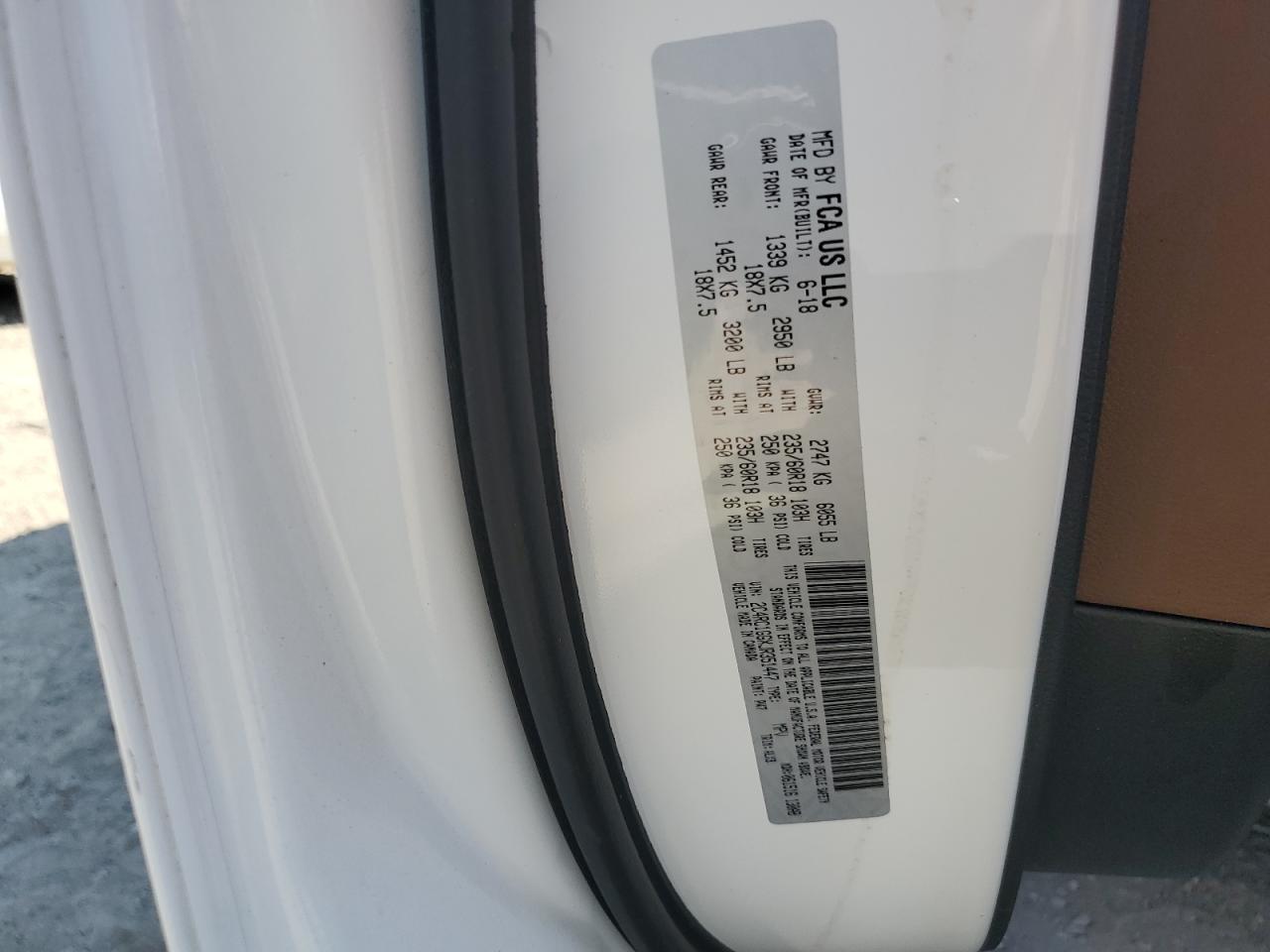 2018 Chrysler Pacifica Limited VIN: 2C4RC1GGXJR351447 Lot: 82222515