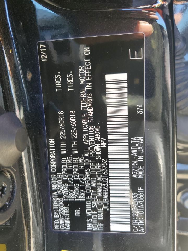 2018 Lexus Nx 300 Base VIN: JTJBARBZ3J2163752 Lot: 85644235