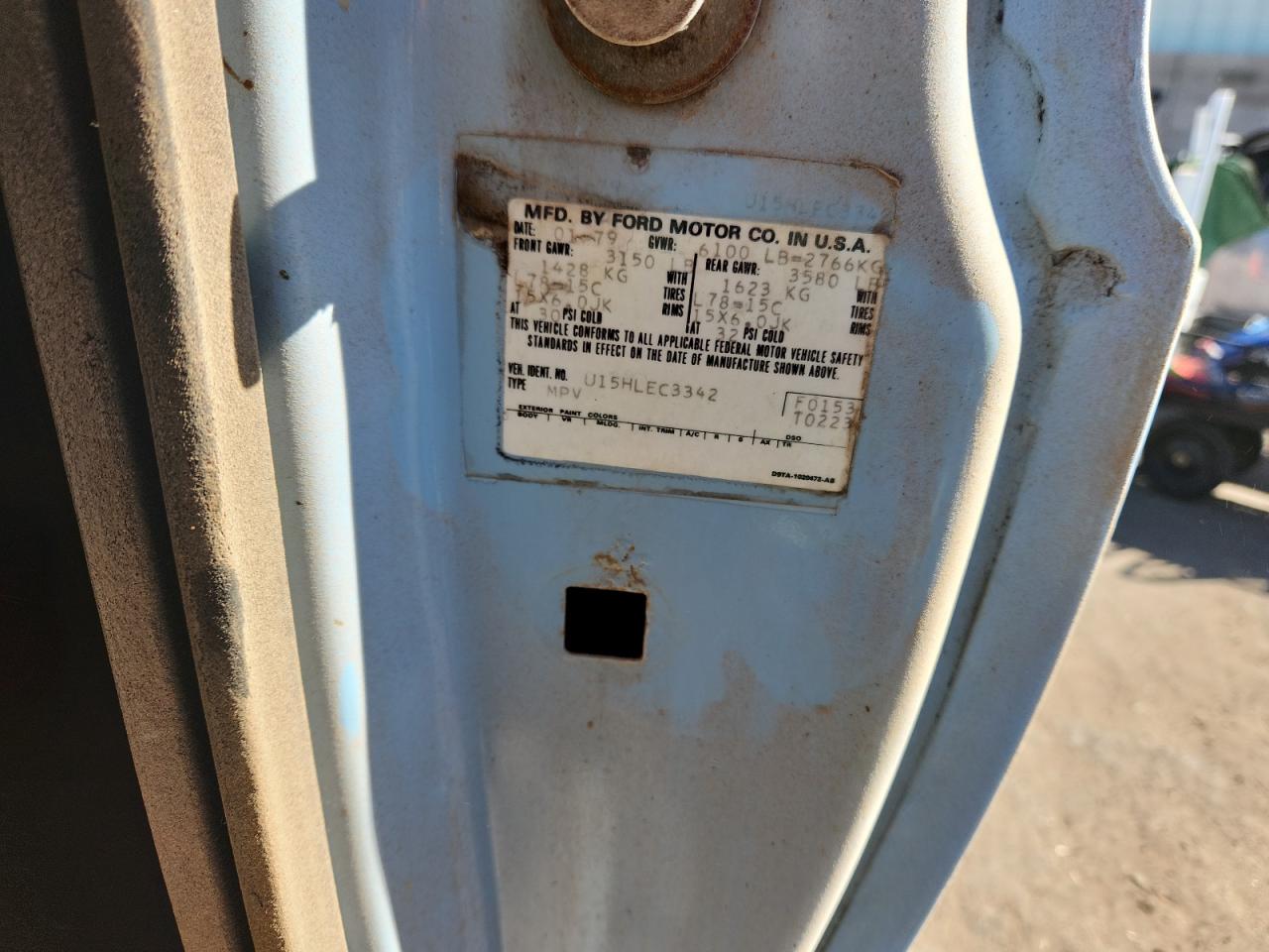 1979 Ford Bronco VIN: U15HLEC3342 Lot: 85418255