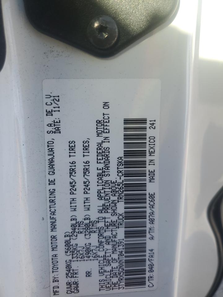 2022 Toyota Tacoma Access Cab VIN: 3TYRX5GNXNT041391 Lot: 82438535