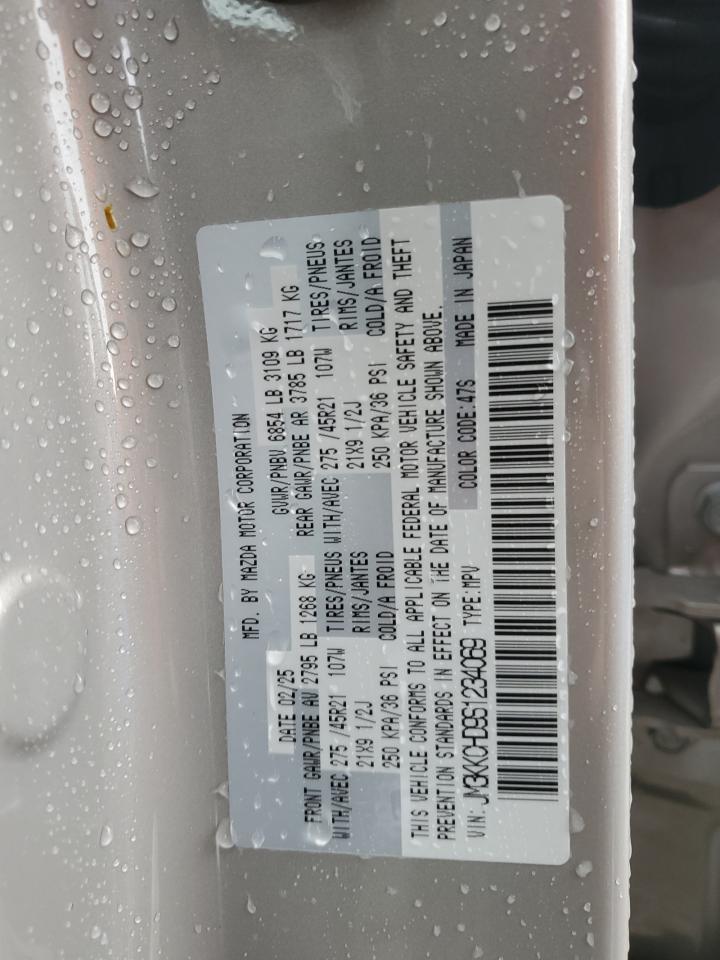 2025 Mazda Cx-90 Premium Sport VIN: JM3KKCHD9S1234069 Lot: 89731575