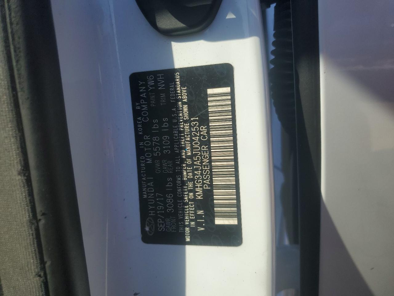 2018 Genesis G90 Premium VIN: KMHG34JA5JU042531 Lot: 86163475