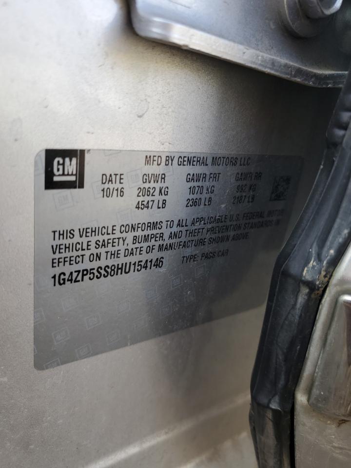 2017 Buick Lacrosse Essence VIN: 1G4ZP5SS8HU154146 Lot: 86703275