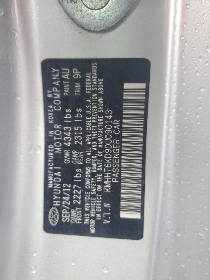 2013 Hyundai Genesis Coupe 2.0T VIN: KMHHT6KD9DU090143 Lot: 82425235